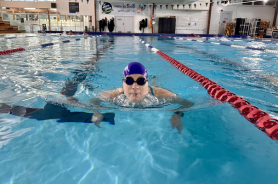 No health challenges can stop Kayla’s 22km swim for Coastguard